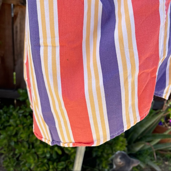 Vintage Mervyn’s Cambridge 90’s Striped Button Front Shirt size L - Picture 4 of 7